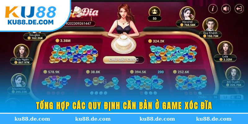 Tổng hợp các quy định căn bản ở game Xóc Đĩa